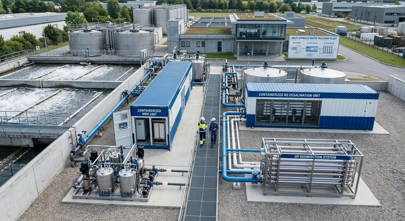 Modern water treatment facility